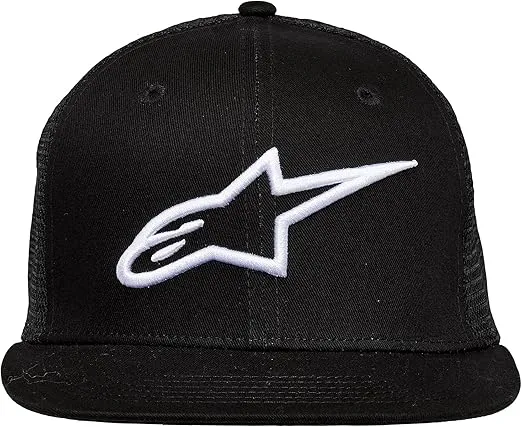 Alpinestars Men's Corp Trucker Snapback, Black/Black, One Size