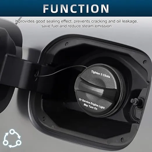 Fuel Tank Cap Gas Cap Compatible with Buick Cadillac Chevrolet GMC Pontiac 2004-2011 Aveo 2006-2012 Impala 2005-2010 LaCrosse Cobalt Equinox 2004-2012 Malibu Replace# 95995094