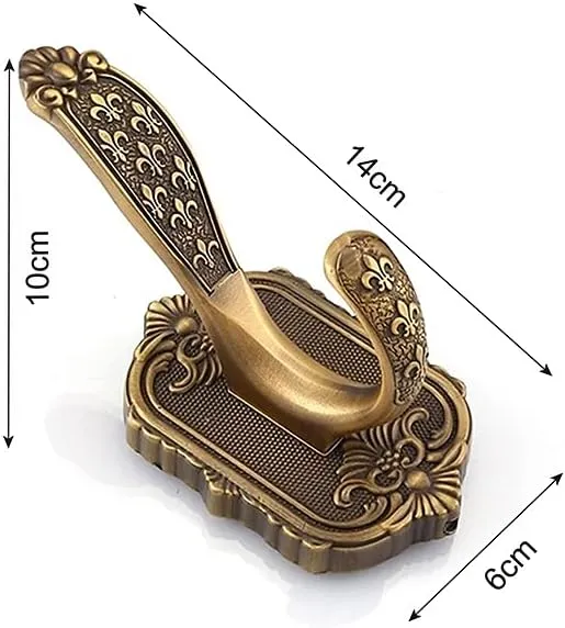 LightInTheBox Brass Double Prong Towel Hook Robe Hook Antique Brass Towel Holder for Bathroom Bathroom Accessories