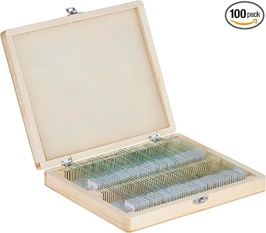 Celestron 44412 Prepared Microscope Slides (100-Piece Set)