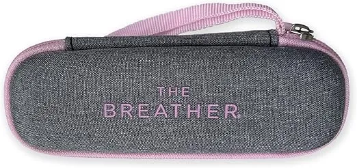 The Breather Pink CASE │Hard Storage Travel Case Only │Designed Hand-Held Inspiratory Expiratory Muscle Trainer