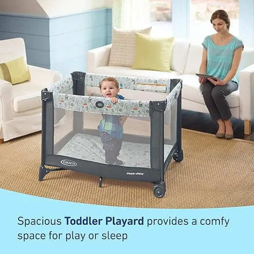 Graco Pack n Play Portable Playard, Reign with Compact Fold and Mesh Storage