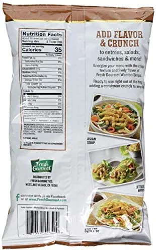 Fresh Gourmet Crunchy Toppings for Salad, Tri-Colored Tortilla Strips, 16-Ounce Packages (Pack of 10)