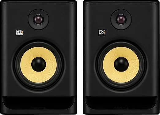 KRK RP8G5 ROKIT 8 Generation Five 8" Powered Studio Monitor Pair, 8 Inches