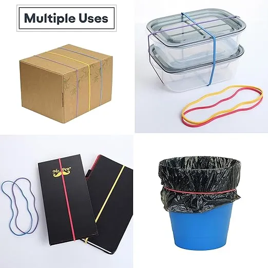 Mr. Pen- Large Rubber Bands, 100 Pack, Assorted Colors, Big Rubber Bands, Extra Large Rubber Bands, Rubber Bands Large, Long Rubber Bands Office Supplies, 7 Inch Rubber Bands