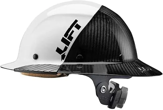 Lift Safety-Hard Hats DAX Carbon Fifty 50 White HDF50C-19WC-Each