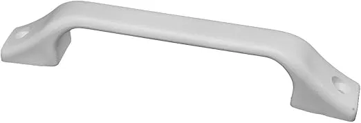 RV Designer E222, Plastic Grab Handle, 8 3/4 inch, White, Entry Door Hardware