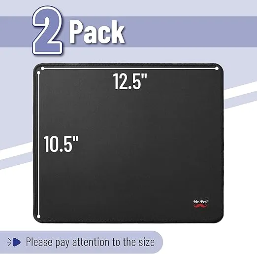 Mr. Pen- Mouse Pad, 12.5"x10.5", 2 Pack, Mouse Pads for Wireless Mouse, Mouse Pad Gaming, Computer Mouse Pad, Mouse Pad for Laptop, Gamer Mouse Pad, Pad Mouse, Mouse Pad for Gaming, Laptop Mouse Pad