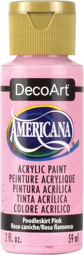 DecoArt Americana Acrylic Paint, 2-Ounce, Poodle Skirt Pink