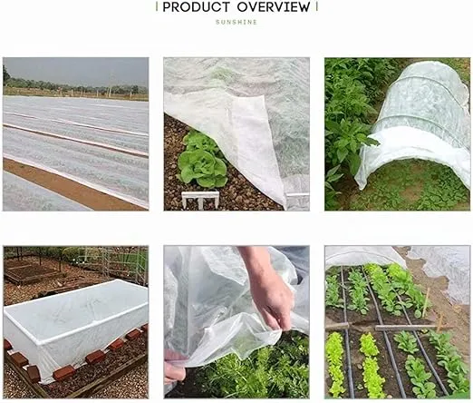 Agfabric Plant Covers Freeze Protection Frost Blankets for Plants 10'x15' 0.55oz Row Covers Plant Cover Winter Frost Pests Protection,White