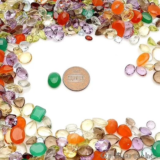 100+ Carats Loose Mixed Gems Wholesale Lot. Natural Faceted Semi Precious Gemstones. Gemmartusa Loose Gemstone