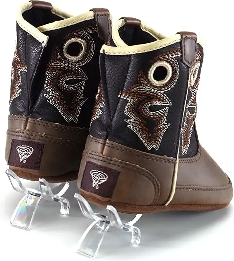 M&F Western Kids Baby-Boy's Trace Infant/Toddler Bucker Boot First Walker Shoe