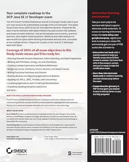 OCP Oracle Certified Professional Java SE 17 Developer Study Guide: Exam 1Z0-829 (Sybex Study Guide)