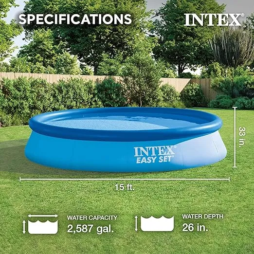 Intex 28157EH 15x33 Easy Set Pool Set Toy