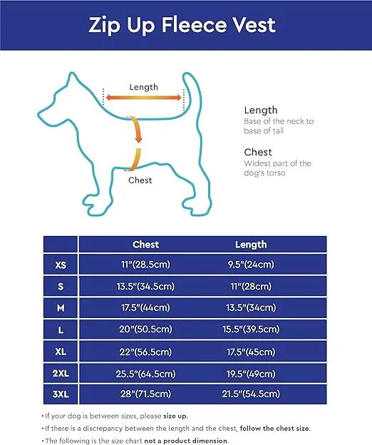 Gooby Zip Up Fleece Dog Sweater - Blue, Small - Warm Pullover Fleece Step-in Dog Jacket with Dual D Ring Leash - Winter Small Dog Sweater - Dog Clothes for Small Dogs Boy and Medium Dogs