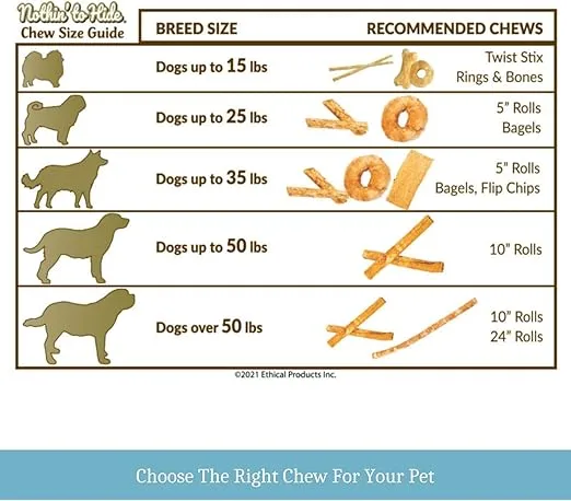 Fieldcrest Farms Nothin to Hide Flip Chips Chews for Dogs - All Natural Rawhide Alternative Treats for Dogs, Chicken, Beef or Peanut Butter Flavor Snack for All Breed Dogs (Beef, 8.5 Oz)