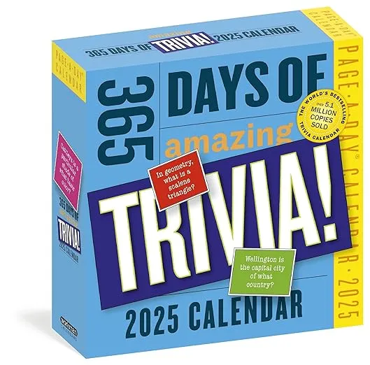 365 Days of Amazing Trivia Page-A-Day® Calendar 2025: The World's Bestselling Trivia Calendar