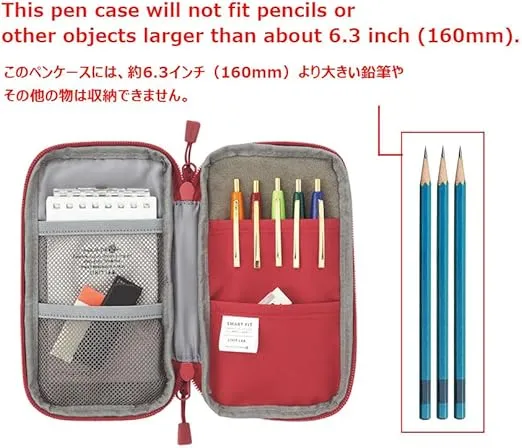 LIHITLAB Compact Pen Case, Water & Stain Repellent