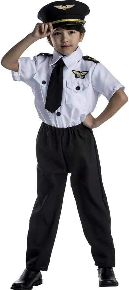 Dress Up America Kinder-Piloten-Kostümset in Deluxe-Ausführung
