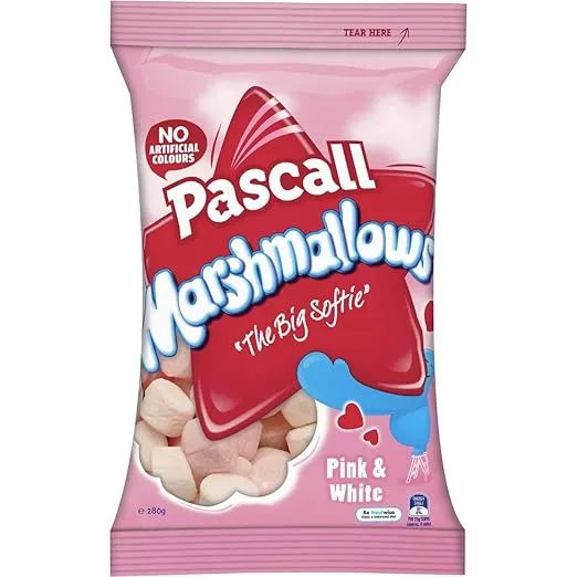 Pascall Marshmallows, 280g, Pink & White