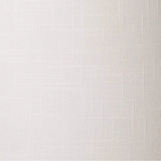 Set of 2 Off-White Fabric Medium Drum Lamp Shades 15" Top x 16" Bottom x 11" High (Spider) Replacement with Harp and Finial - Springcrest