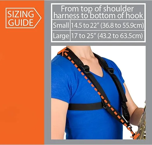 Pro Tec Protec Saxophone Harness with Deluxe Metal Trigger Snap-Size: Small, Model A306SM