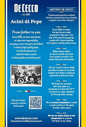 De Cecco Pasta, Acini Di Pepe, 1 lb 16 Oz (Pack of 5)