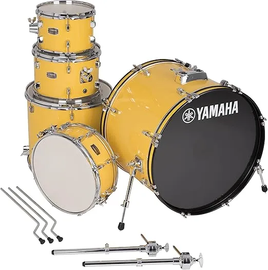 Yamaha Rydeen 5pc Shell Pack with 22" Bass Drum, Mellow Yellow