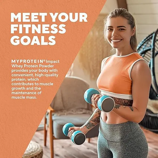 Myprotein Impact Whey Protein Powder, 2.2 Lbs (29 Servings) Chocolate, 22g Protein & 5g BCAA Per Serving, Protein Shake for Superior Performance
