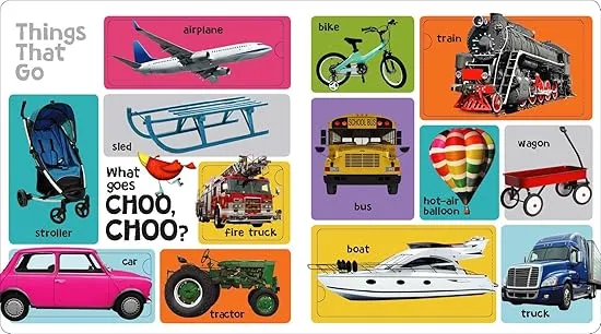 First 101 Words: A Hidden Pictures Lift-the-Flap Board Book, Learn Animals, Food, Shapes, Colors and Numbers, Interactive First Words Book for Babies and Toddlers (Highlights First 101 Words)