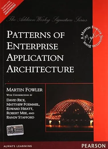 Pearsonn Patterns Of Enterprise Application Architecture
