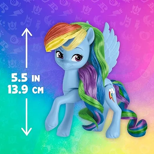 My Little Pony Dolls Rainbow Celebration, 6 Pony Figure Set, 5.5-Inch Dolls, Toys for 3 Year Old Girls and Boys, Unicorn Toys (Amazon Exclusive)