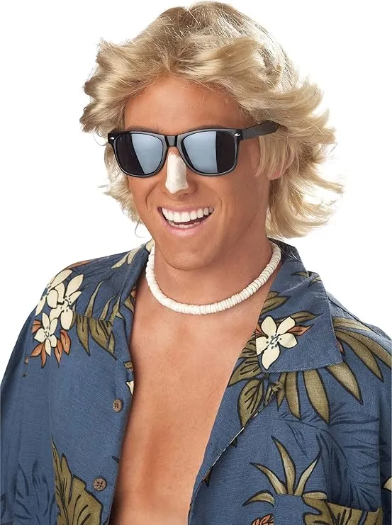 California Costumes 70s Blonde Feathered Men's Wig