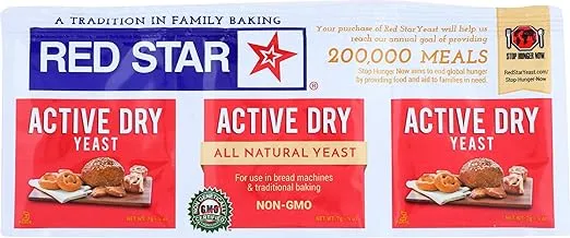 Red Star, Yeast A Countive Dry Gluten Free 3 Count, 0.75 Ounce