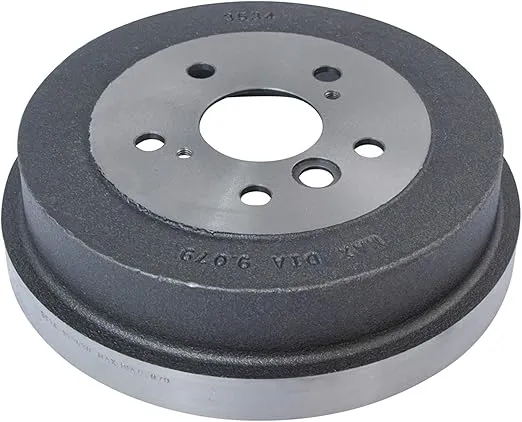 TRQ Rear Brake Drum Pair Set for 1992-2006 Toyota Camry / 1999-2003 Toyota Solara