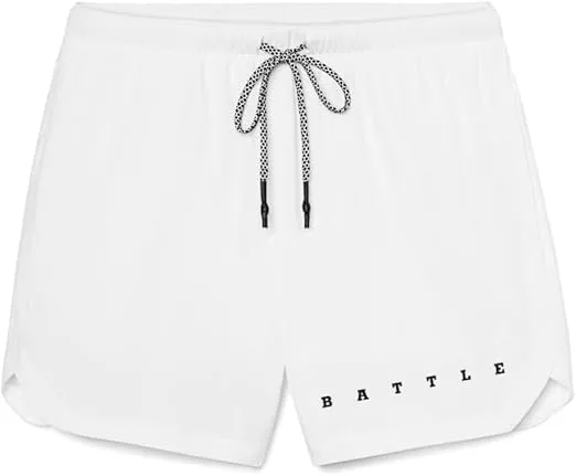 Battle Sports Fly 2.0 Men's Athletic Shorts - Lightweight 7” Inseam Sweat Wicking Drawstring Shorts with Built-in Cell Pocket