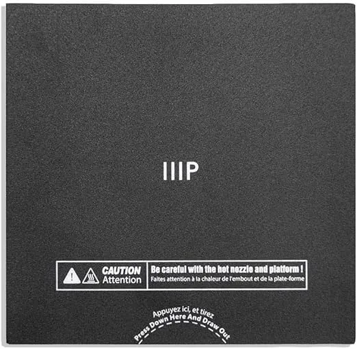 Monoprice Replacement Flexible Build Plate - Use with All Models of The MP Voxel 3D Printer, Black