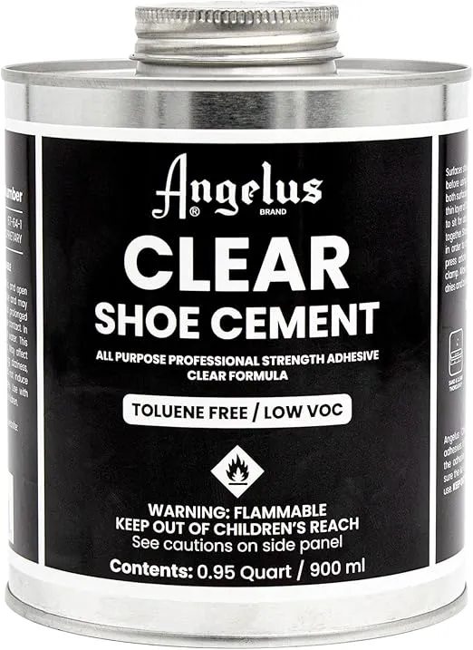 Angelus Shoe Glue 32oz - Industrial Strength Clear Sole Adhesive for Sneakers, Boots, & More, 1 Quartz