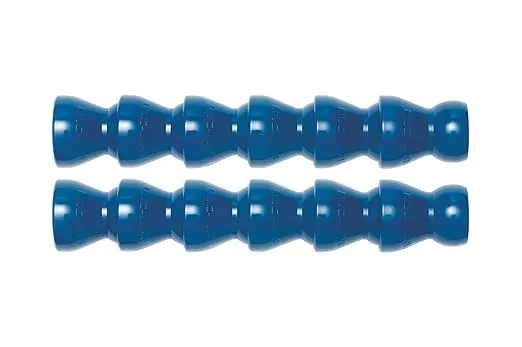 Loc-Line Coolant Hose Component, Acetal Copolymer, Segment, 1/2" Hose ID, 5-1/2" Length (Pack of 2),51801, Blue