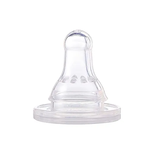 NUK First Essentials Replacement Baby Bottle Nipples, 6 Count (Pack of 1)