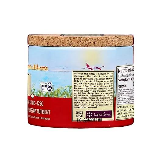 Le Saunier De Camargue Fleur De Sel (Sea Salt), 4.4 Oz, Multi (115815)