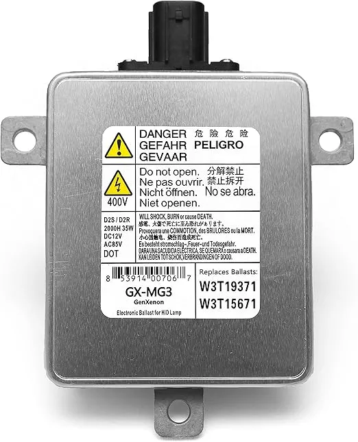Replacement for Acura Mazda Mitsubishi Xenon HID Ballast Headlight Control Unit Assembly Module Replaces W3T19371, W3T15671 and W3T13072