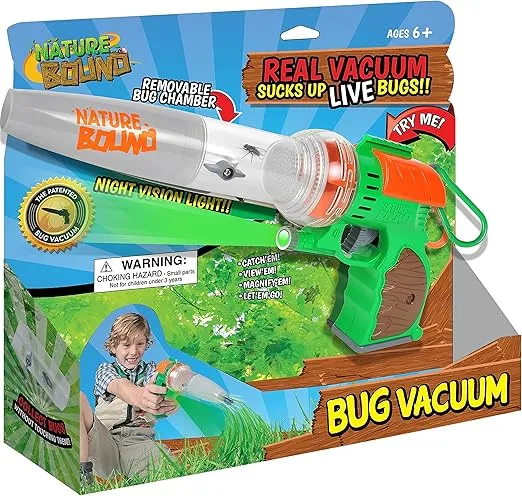 Nature Bound Bug Catcher Toy, Eco-Friendly Bug Vacuum, Catch and Release Indoor/Outdoor Play, Ages 6+