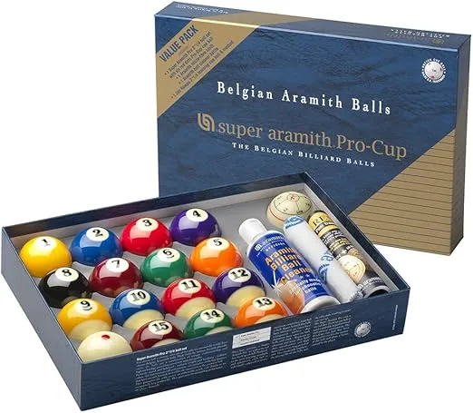 Super Pro Aramith Pool Balls - VALUE PACK