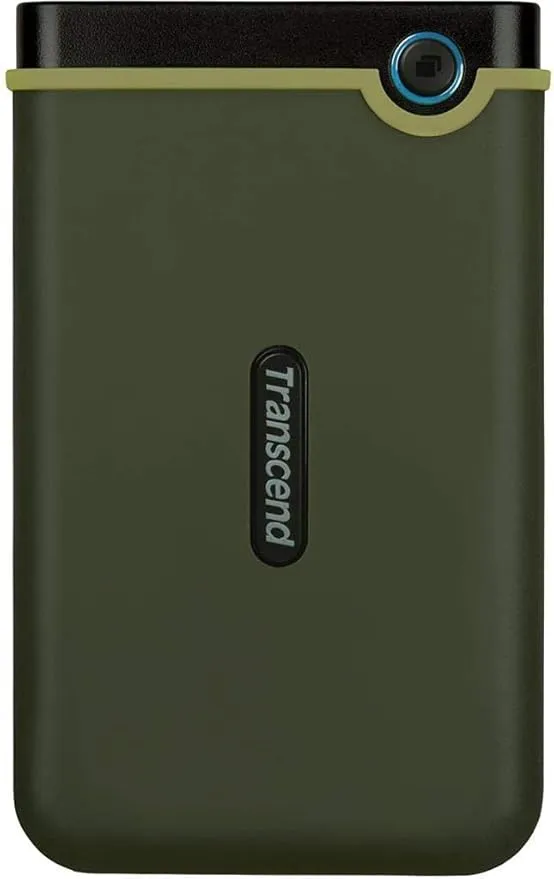 Transcend 2TB USB 3.1 Gen 1 StoreJet 25M3G SJ25M3G Rugged External Hard Drive TS2TSJ25M3G, Military Green