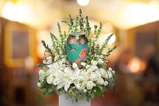Hummingbird Cremation Urn for Ashes for Women - Personalized Cremation Urns for Human Ashes Adult Female Decorative Urns for Ashes - Beautifully Handcrafted Hummingbird Large Urn for Ashes for Women
