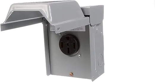 Talon LGP1S 50-Amp Enclosed, Outdoor Rated, Receptacle