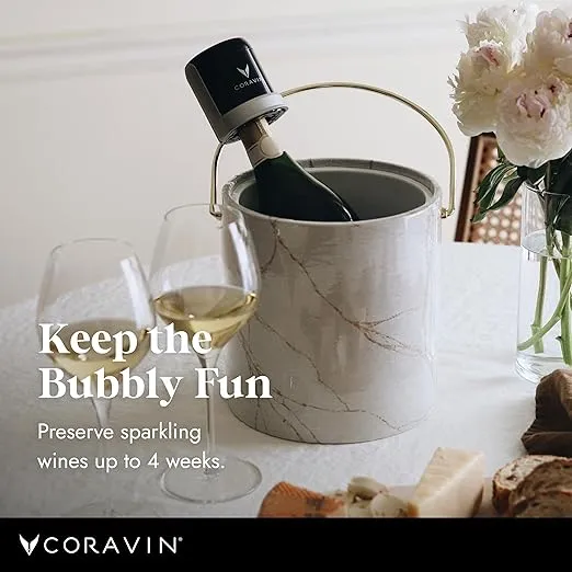 Coravin Sparkling Stoppers - Preserve Sparkling Wine for 4 Weeks- For Coravin Sparkling Wine Preservation System - For Champagne and Other Sparkling Wines - 2 Stoppers