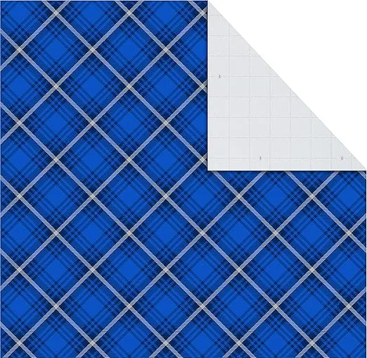 Hallmark Christmas Flat Wrapping Paper Sheets with Gift Tag Seals - Snowflakes, Deer, Tartan Plaid Gift Wrap Paper (12 Sheets, 16 Gift Tag Stickers) for Holiday Parties, Hanukkah, Winter Weddings
