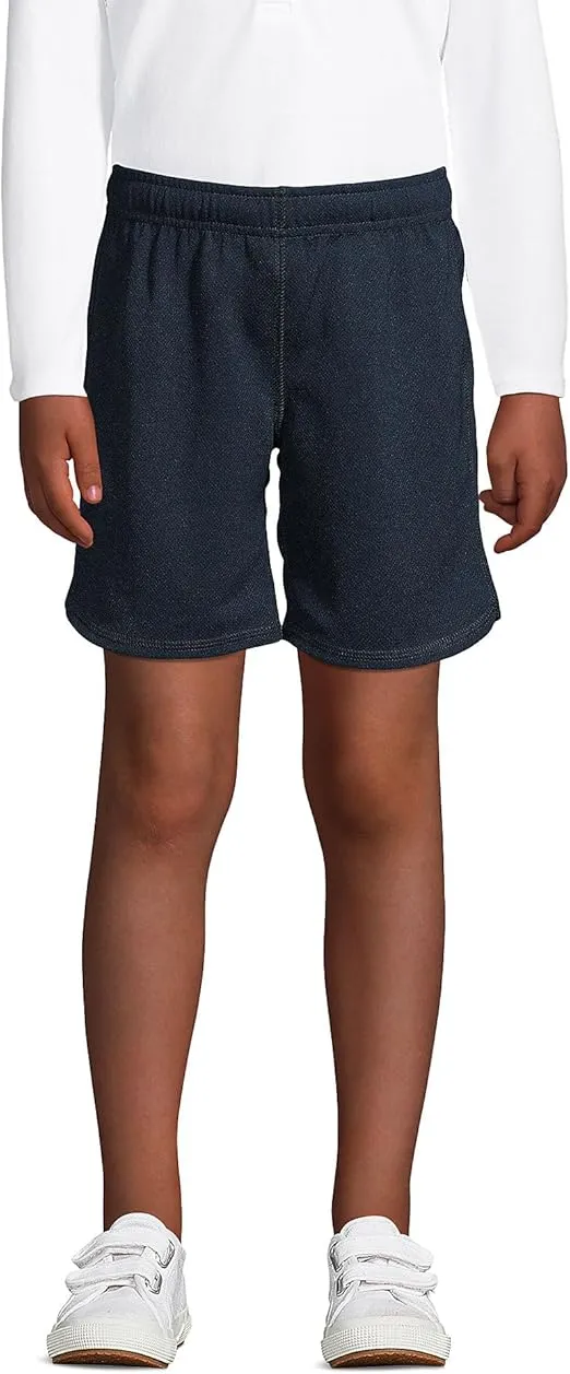 Lands' End School Uniform Girls Mesh Gym Shorts